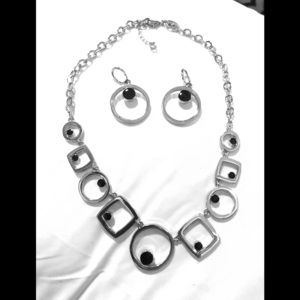 Silver statement necklace